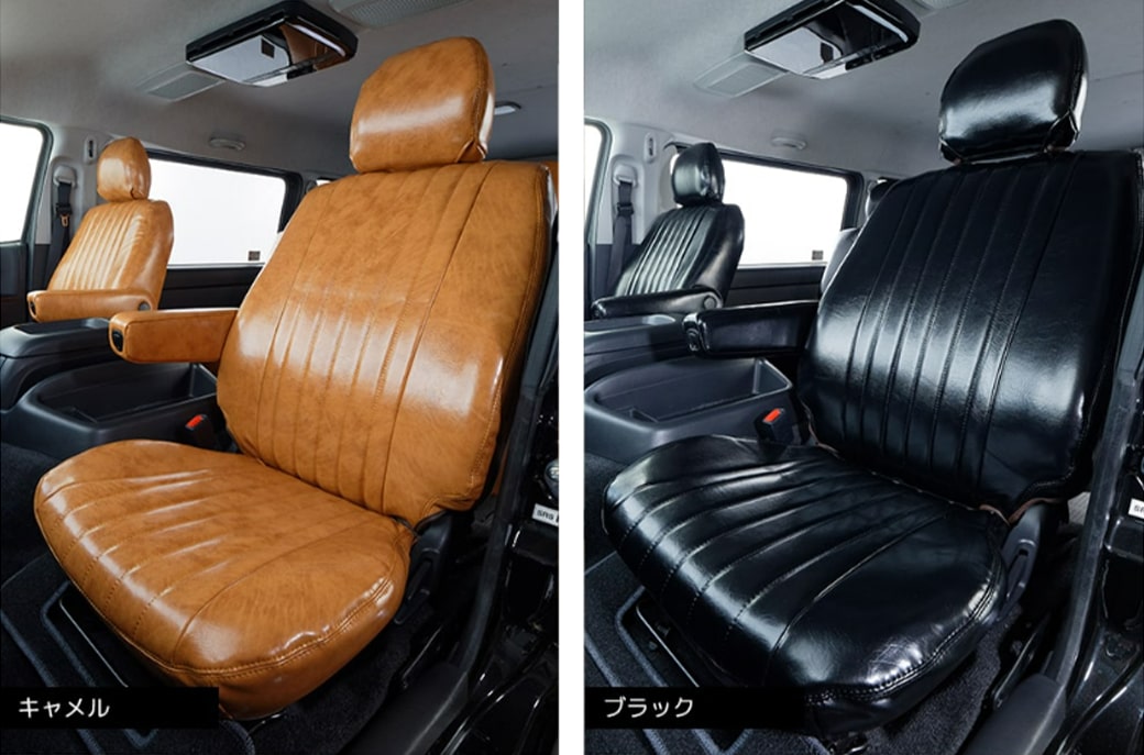 ハイエース 【在庫処分品】シートカバー 200系 全座席セット ブラック