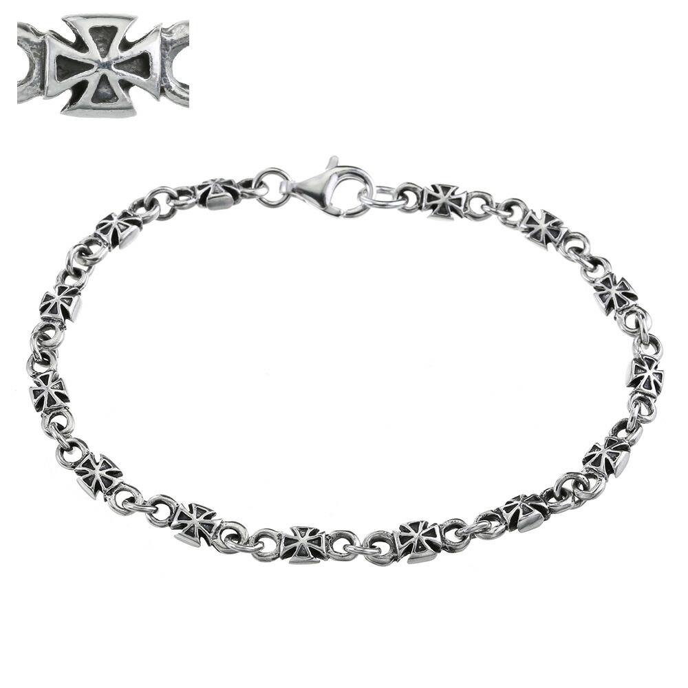 Binich（ビニッチ） ブレスレット メンズ シルバー925 クロス 十字架