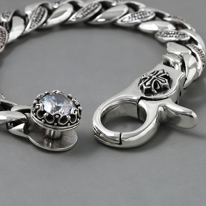 Binich（ビニッチ） ブレスレット メンズ シルバー925 クラウン クロス