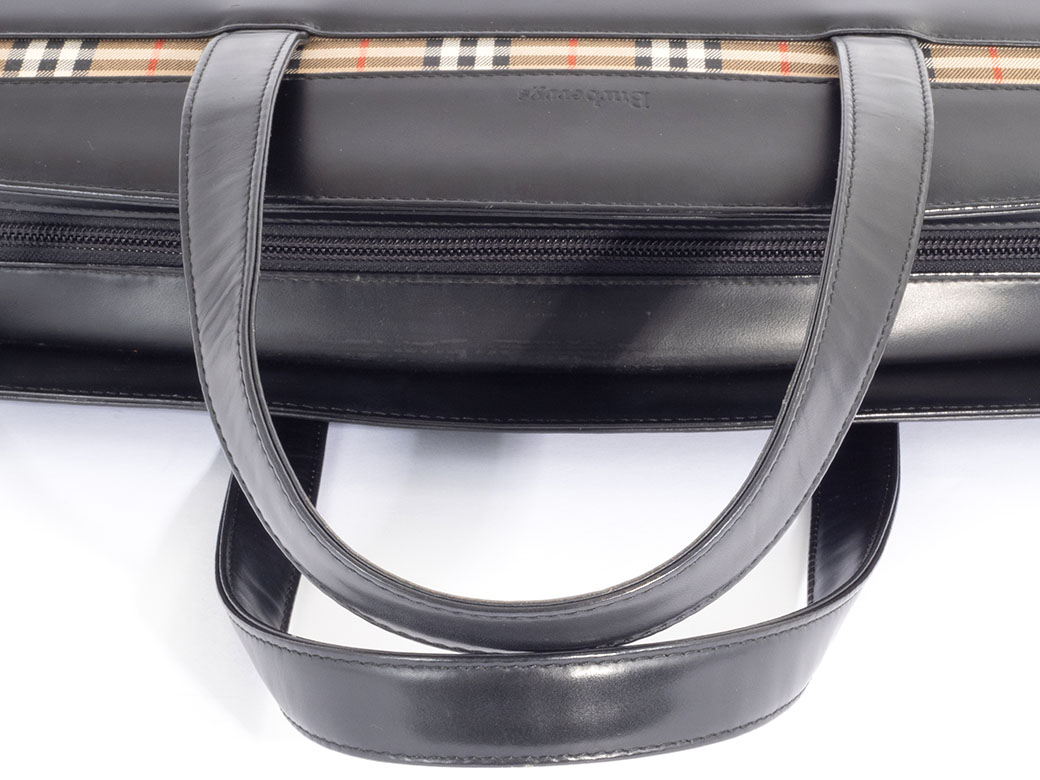 BURBERRY（バーバリー） ハンドバッグ ビジネスバッグ レザー ブラック