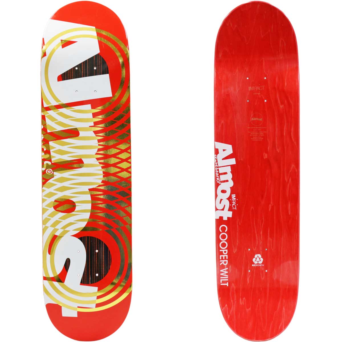 オルモスト 8.0インチ スケボー デッキ Almost Pro Cooper Interweave