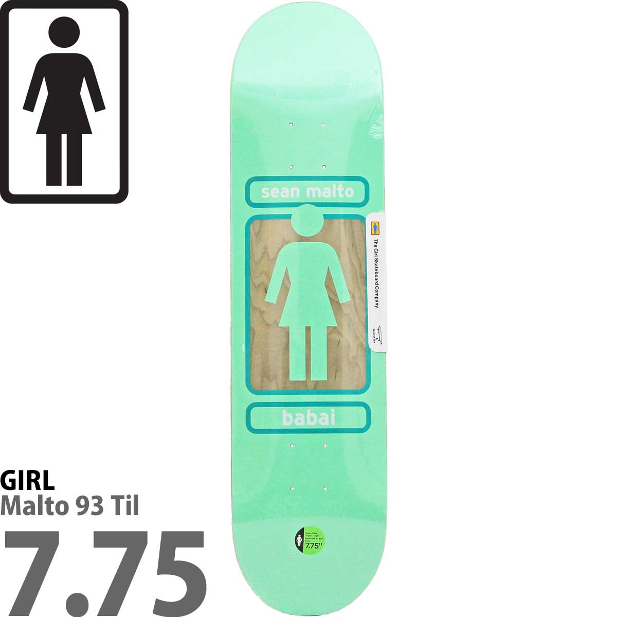 ガール 7.75インチ スケボー デッキ Girl Skateboards Pro Malto 93
