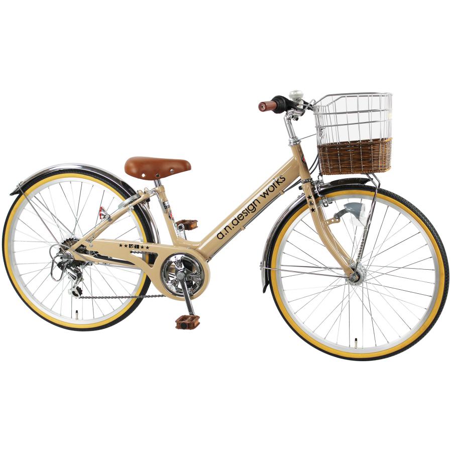 自転車 子供用 6段変速 おしゃれ 24インチ a.n.design v246 オート