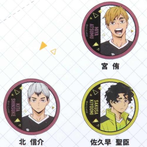 ハイキュー トレーディング箔押し缶バッジ B 全7種 7個入セット 缶