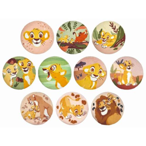 缶バッジ ライオンキング ブラインドふわふわ缶バッジ 全10種類