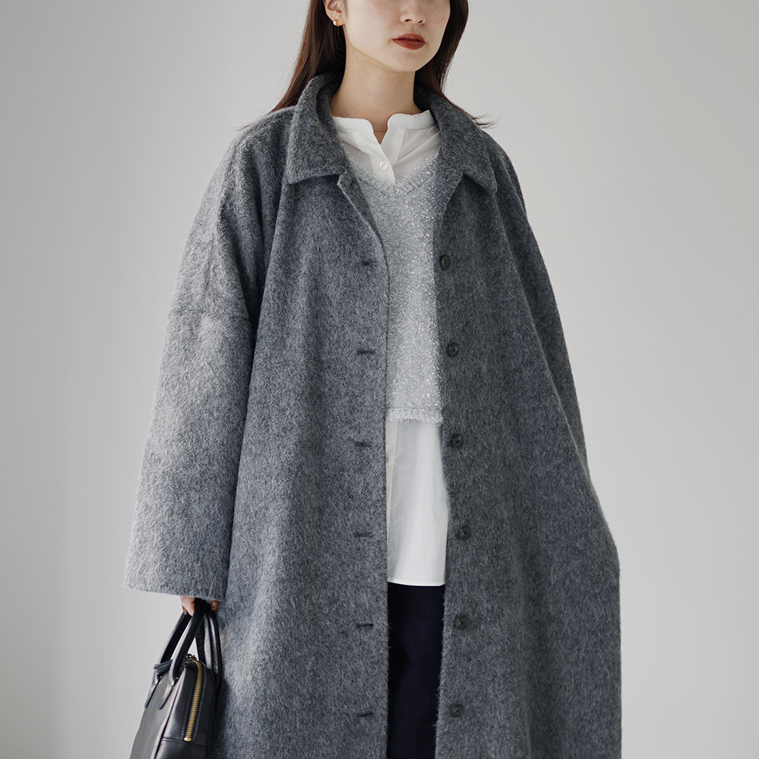 mizuiroind（ミズイロインド） ワイドシャツ コートジャケット