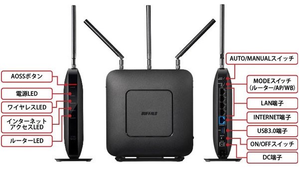 BUFFALO（バッファロー） ルーター 無線lanルーター wifi 無線ルーター