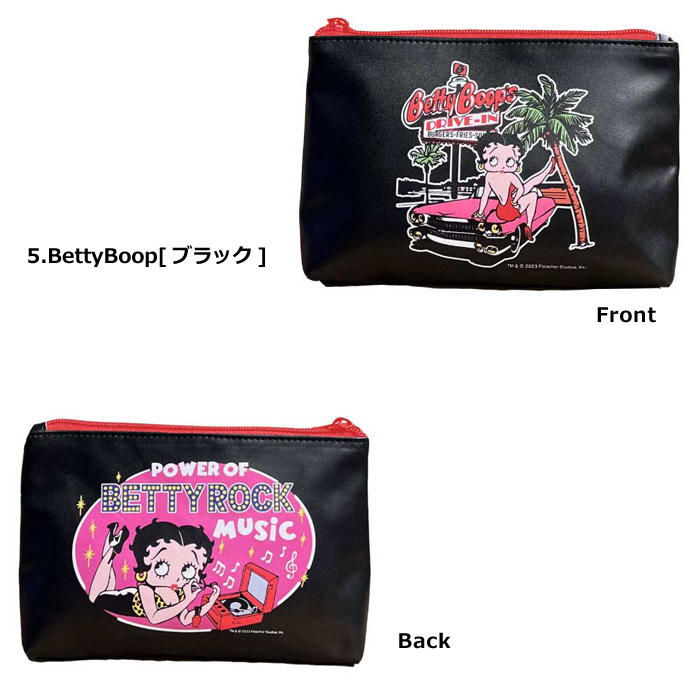 ポーチ ペンケース フラットポーチ 小物入れ 通帳入れ ベティちゃん