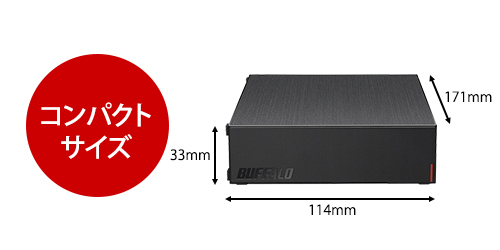 BUFFALO（バッファロー） 外付HDD HD-LE4U3-BB [USB3.2(Gen.1)対応外