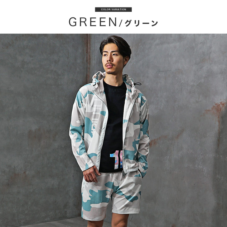 1PIU1UGUALE3 RELAX セットアップ メンズ ブランド ジップパーカー