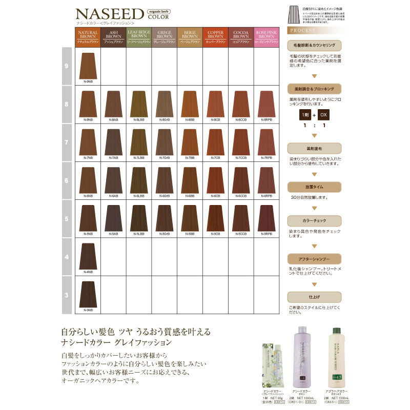 NASEED ナプラ ナシードカラー グレイファッション N-5CCB