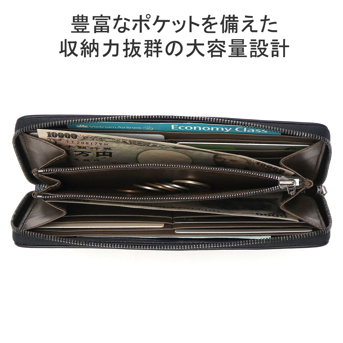yuhaku（ユハク） 最大42%☆3/3限定 長財布 メンズ レディース 本革 革