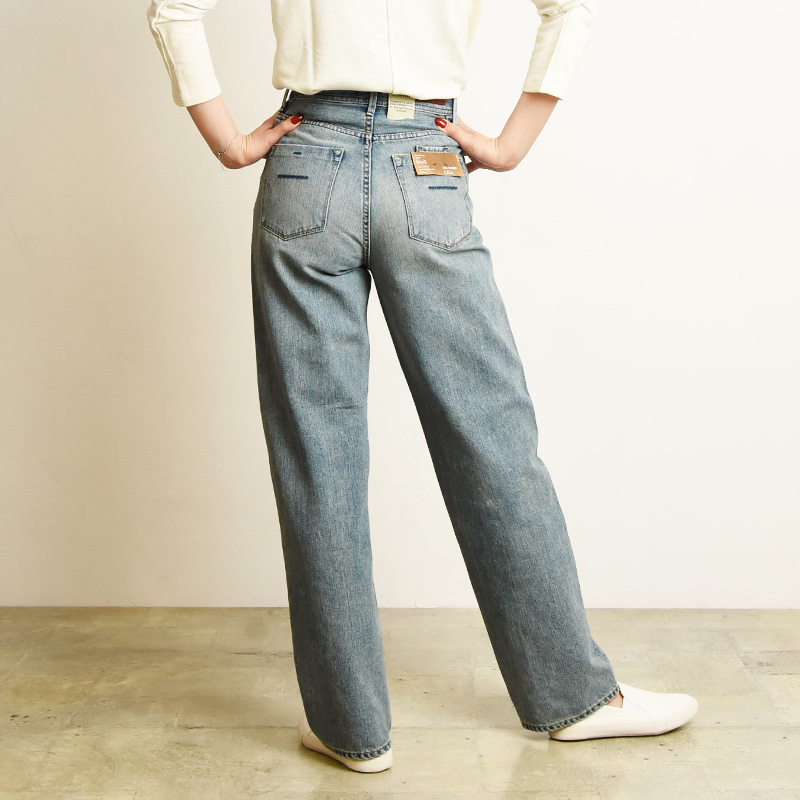 YANUK（ヤヌーク） レア LEA ボーイズストレート デニムパンツ Trick