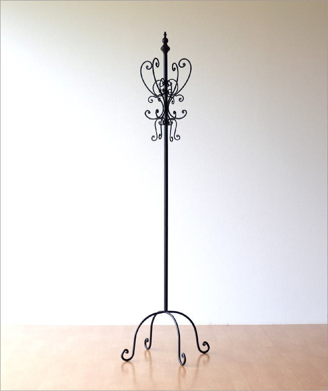 コートハンガー ポールハンガー アンティーク おしゃれ アイアン 玄関