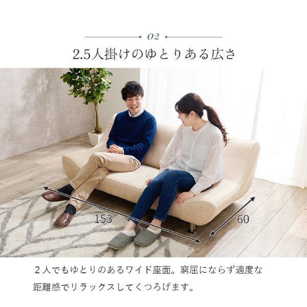 HAGiHARA（萩原） ソファ Rhinos2P ライノス2P 2人掛けソファ ロー