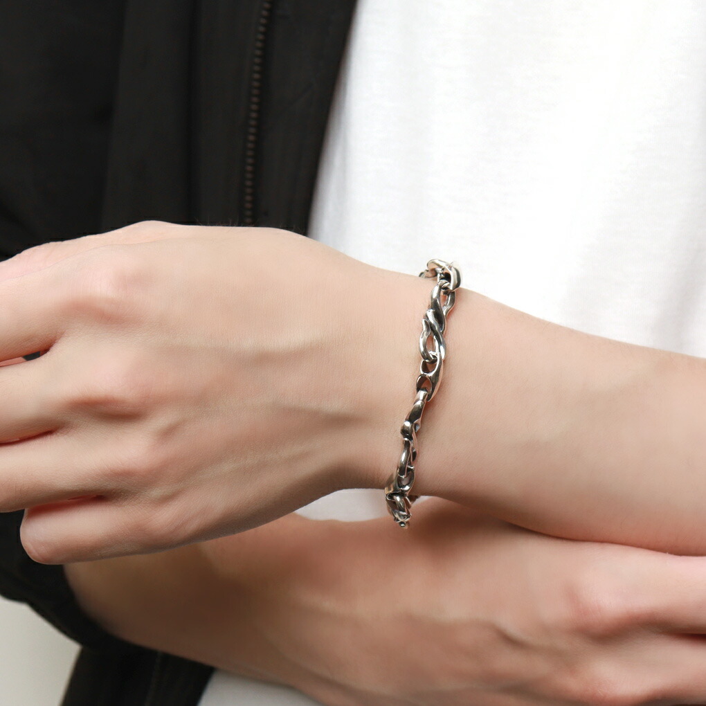 GIGOR（ジゴロウ） ワープ フロー ブレスレット 16〜22cm シルバー925