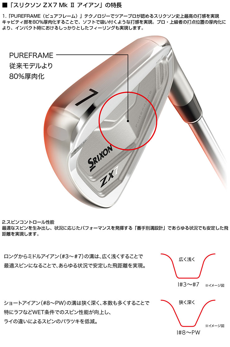 ZX（スリクソン） スリクソン ZX7 Mk II アイアン ダイナミック