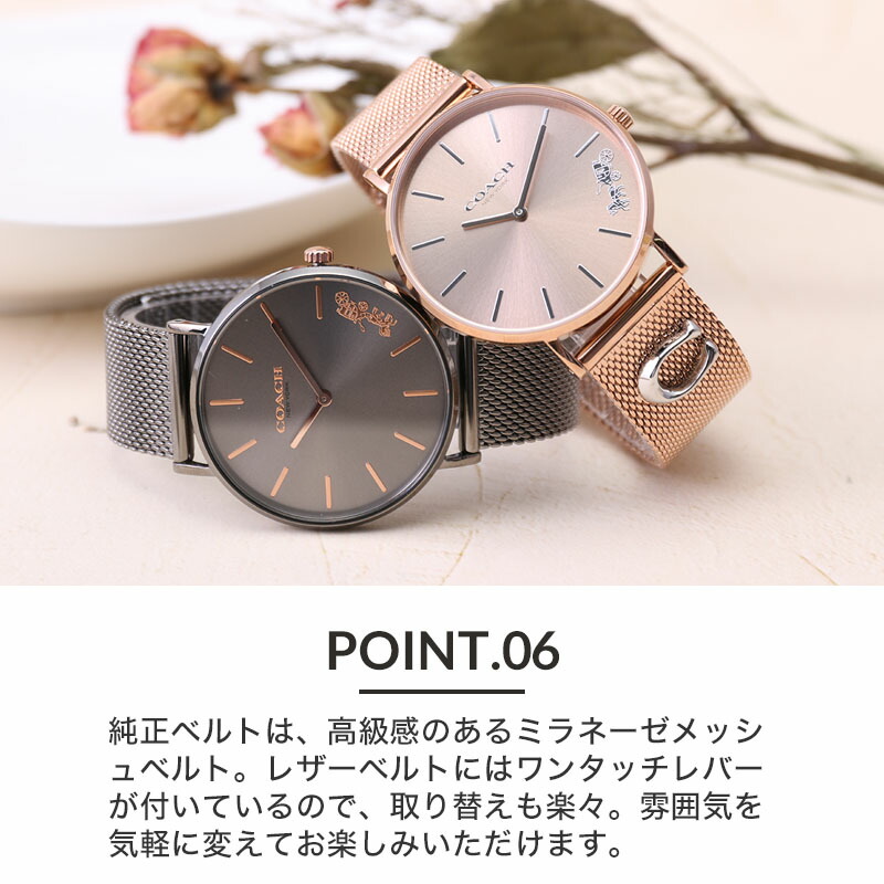 限定セット コーチ 腕時計 COACH 時計 ペリー レディース 女性親