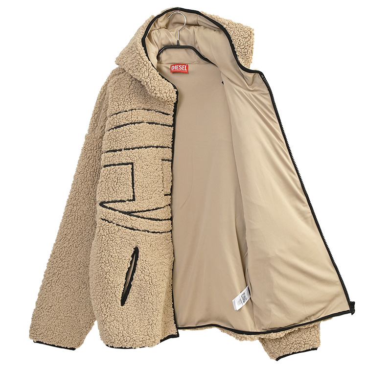 DIESEL（ディーゼル） オーバルD ボアジャケット リラックスフィット