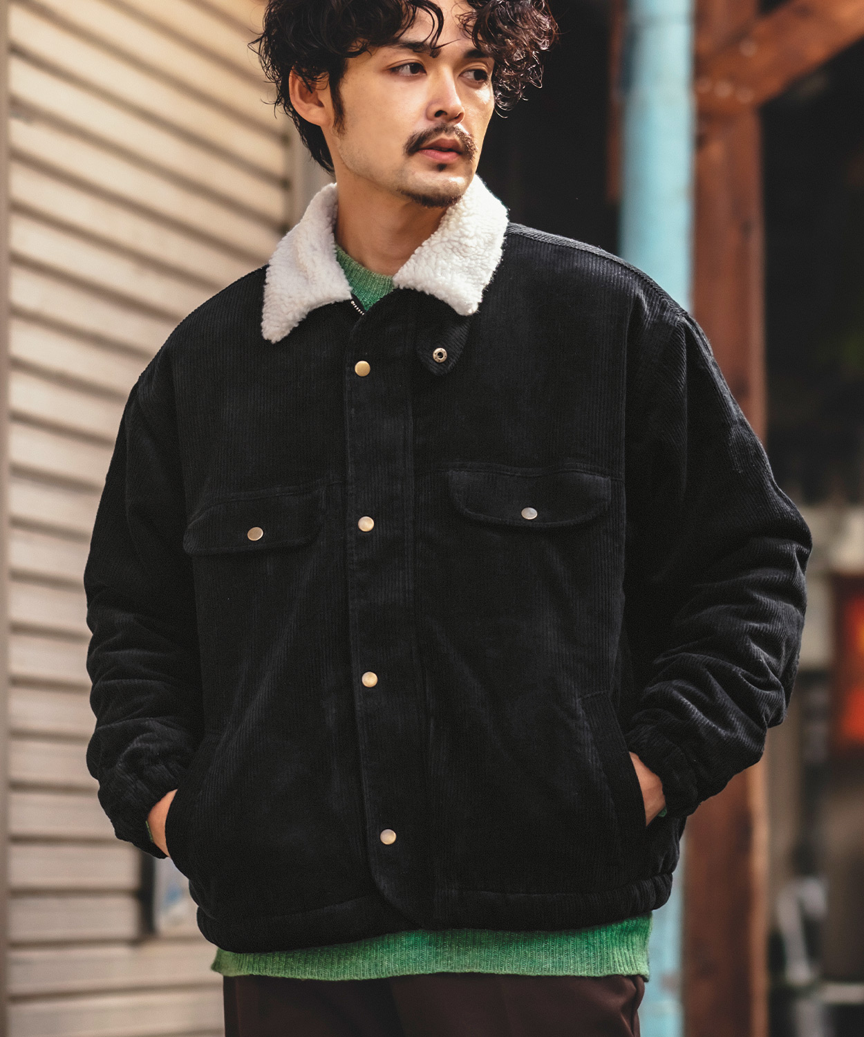 improves（インプローブス） ボアジャケット メンズ コーデュロイ