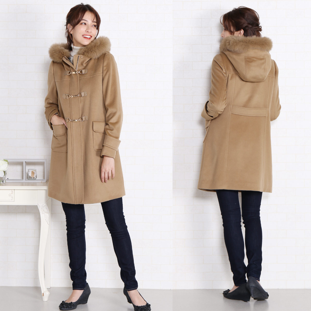 Filomo（フィローモ） カシミヤ ブレンド ダッフル コート レディース