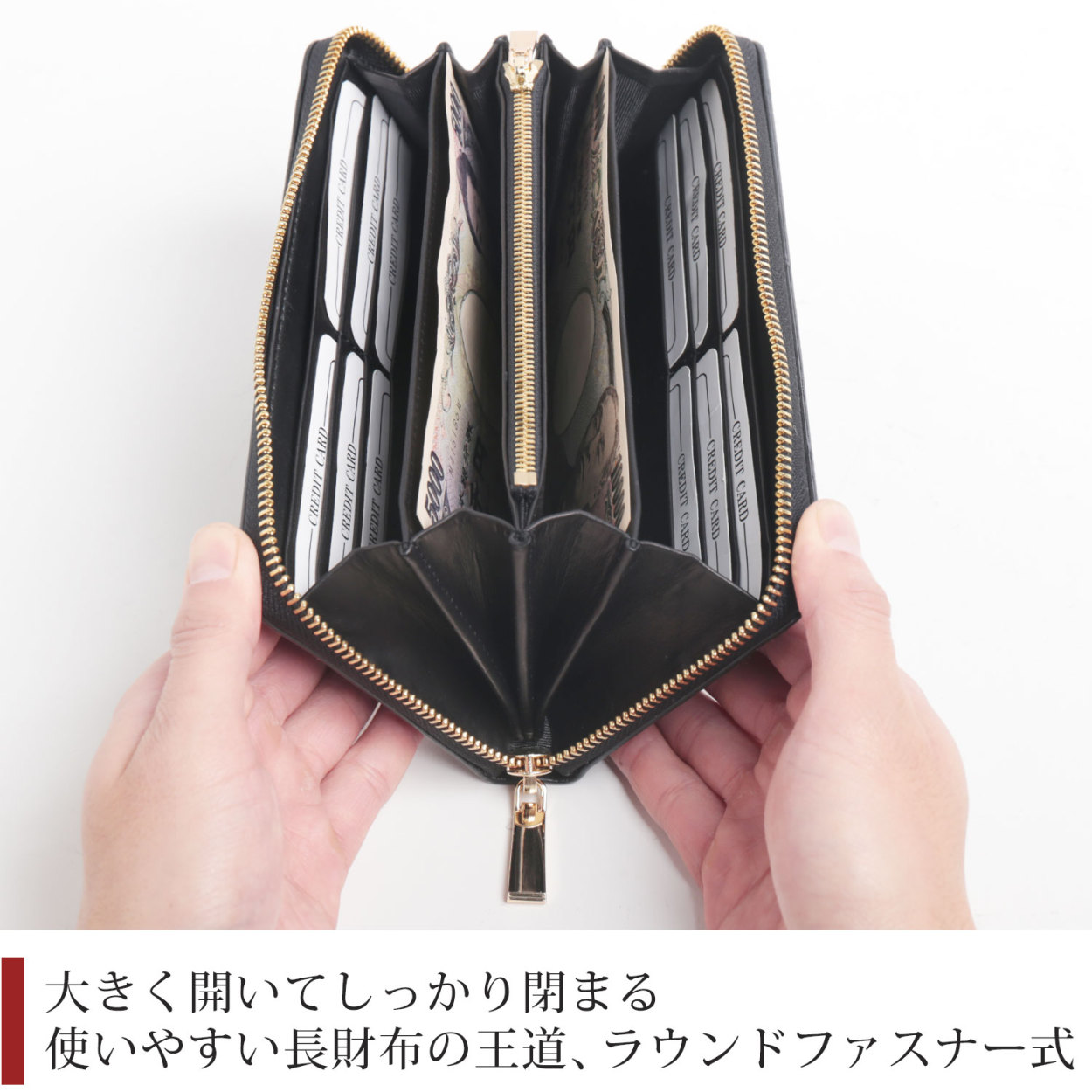 sankyo shokai（三京商会） [28h限定10%off]クロコダイル 長財布