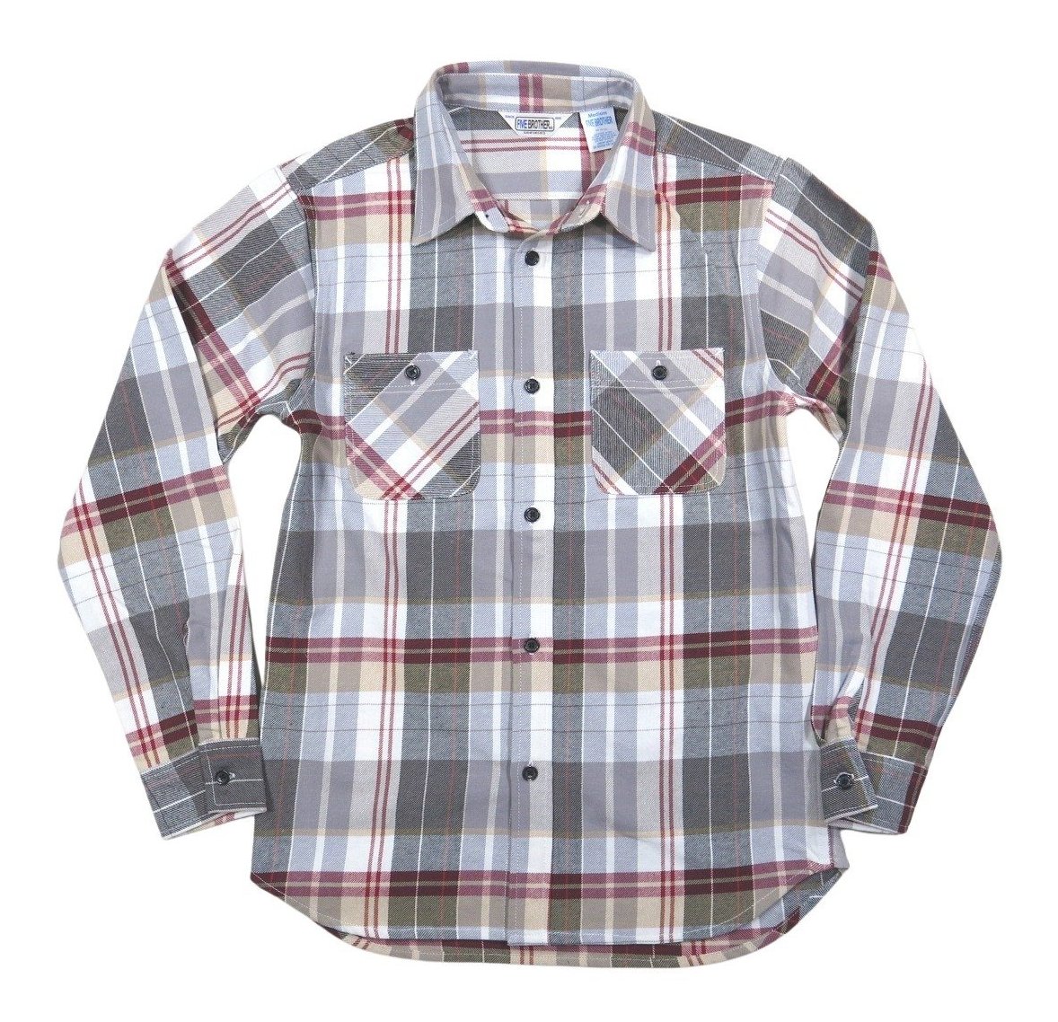 FIVEBROTHER（ファイブブラザー） チェック 長袖 ヘビーネルシャツ