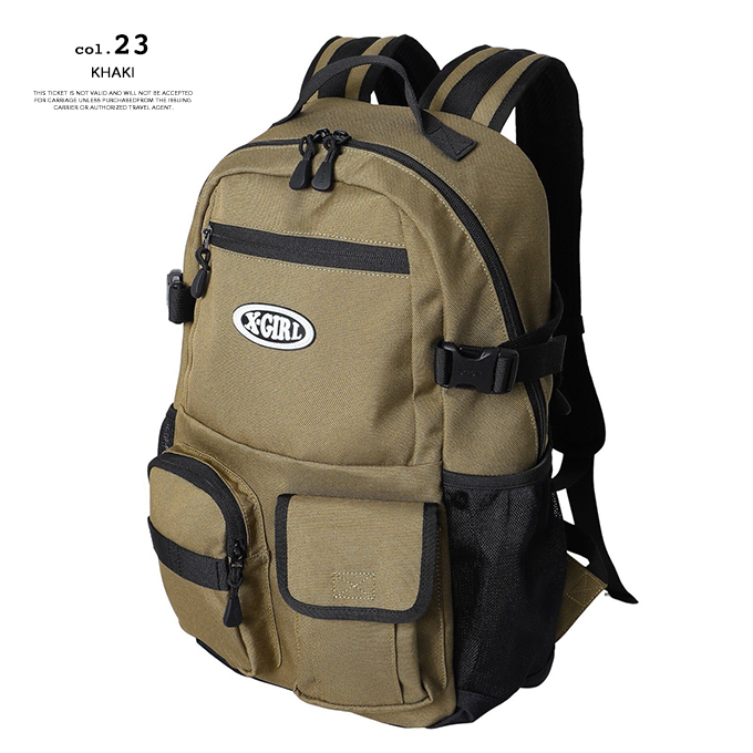 X-girl（エックスガール） MULTI POCKET BACKPACK X-girl マルチ