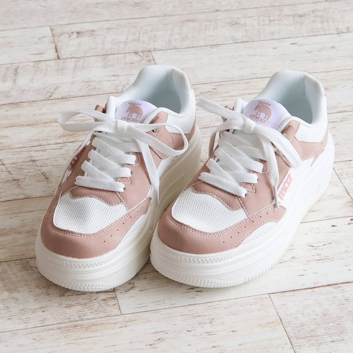 moz（モズ） 厚底 スニーカー レディース ローカット シューズ