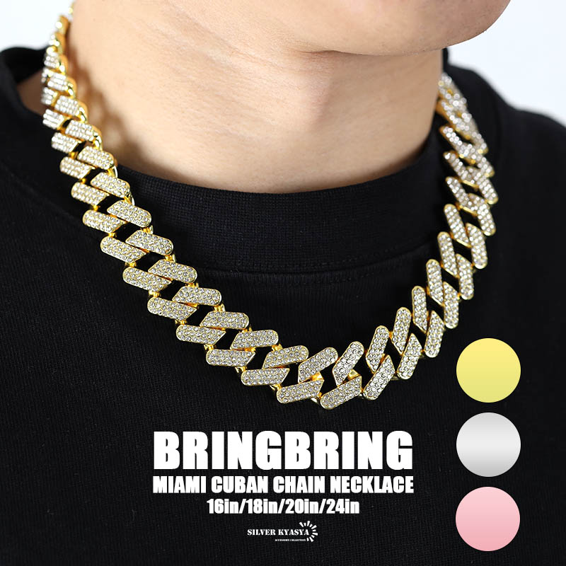 チェーンネックレス ヒップホップ ファッション 喜平 ネックレス CZ