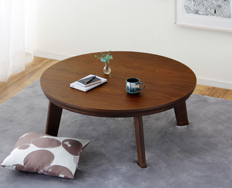 期間限定セール実施中！3/11 9:59まで】家具調コタツ こたつ 円形