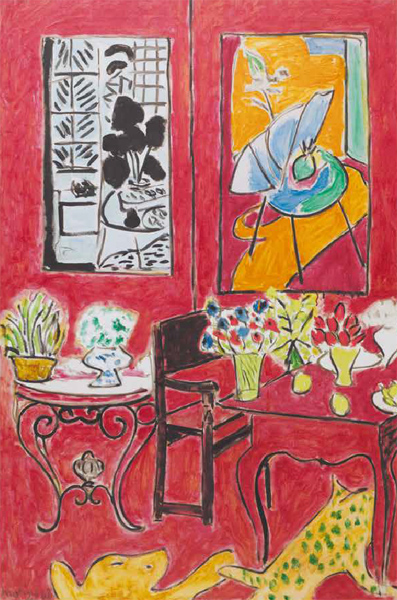 アンリ・マティス 絵画 赤の大きな室内 【複製】【美術印刷】【巨匠