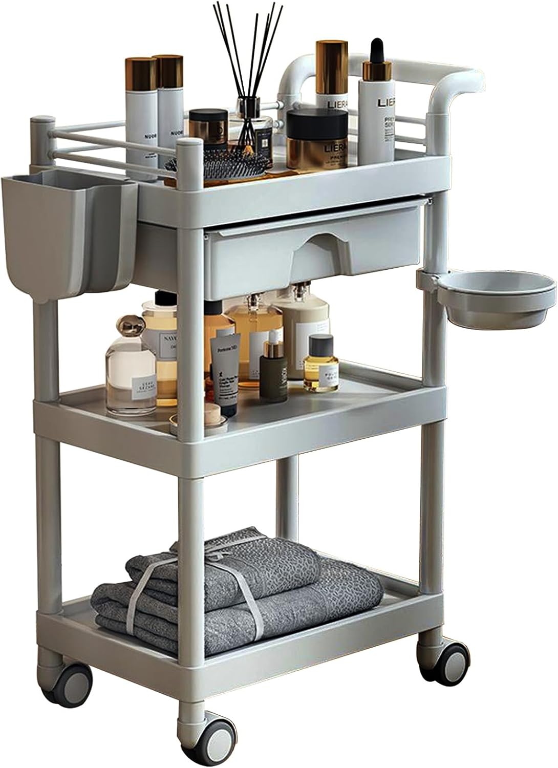 医療用カート キャスター付き 3段 回診車 引き出し付き 医療用カート