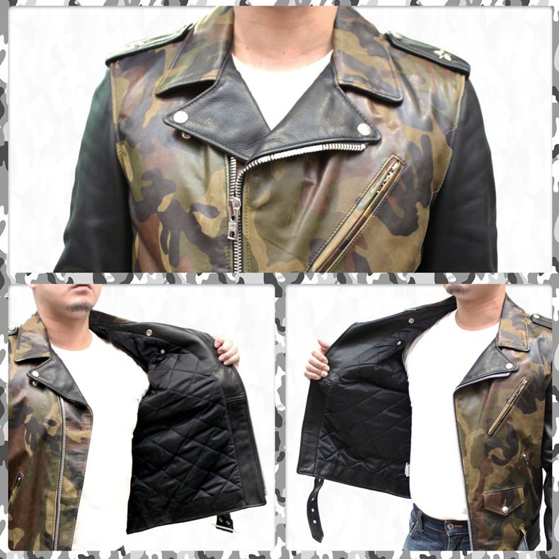 Schott N.Y.C（ショット） SCHOTT 革ジャン ライダースジャケット 迷彩