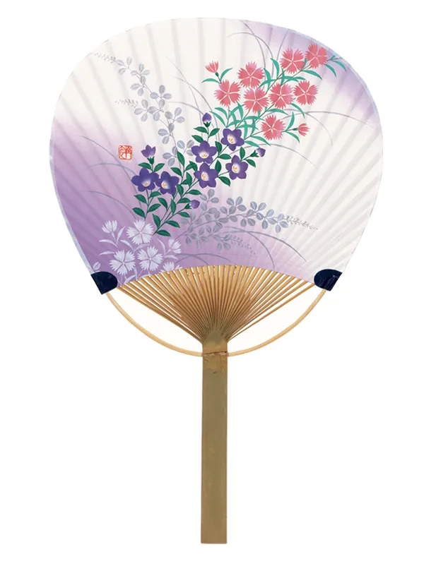 うちわ 唐月 竹うちわ 100部 15種類 団扇 名入れうちわ ノベルティ