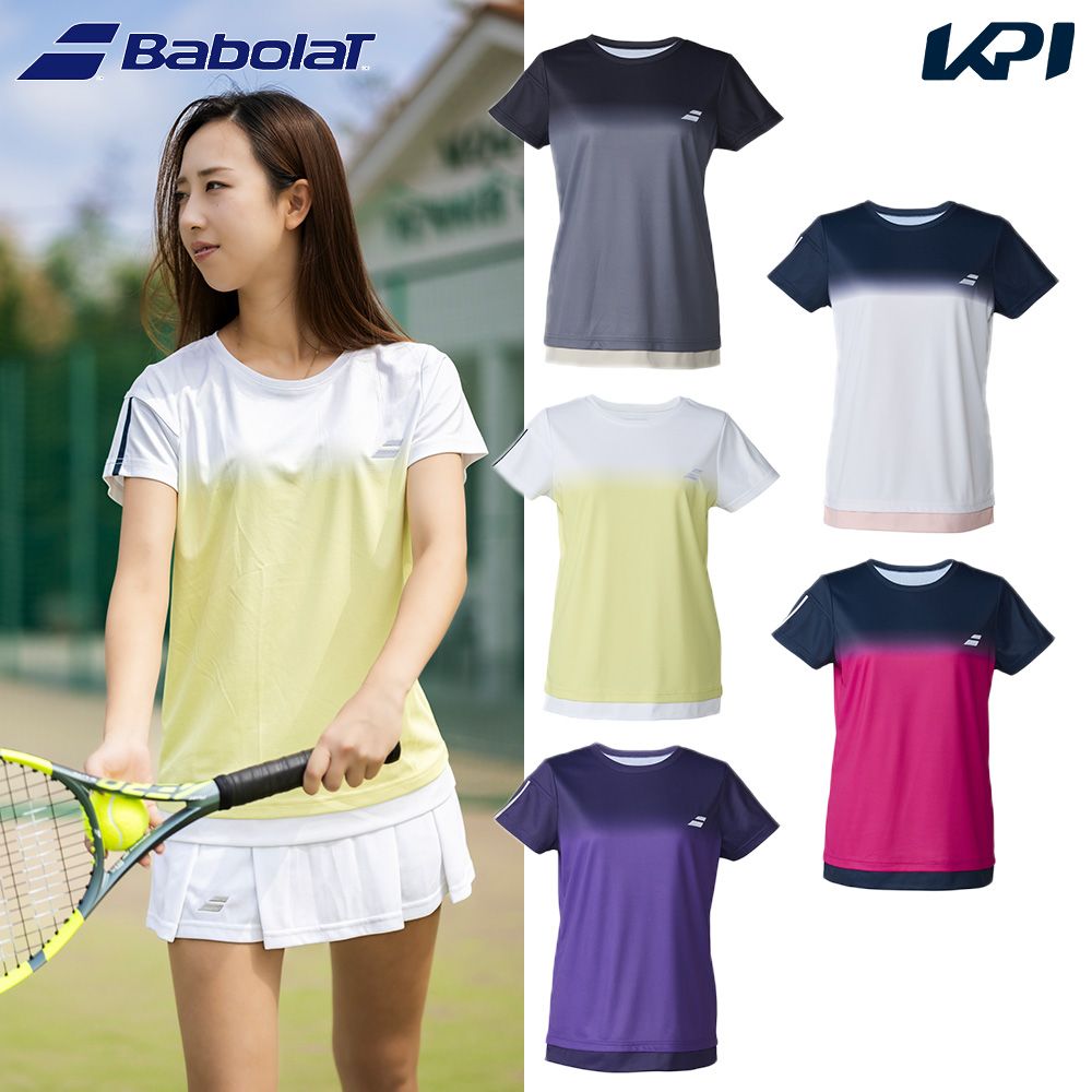 Babolat（バボラ） テニスウェア レディース CLUB SHORT SLEEVE SHIRT