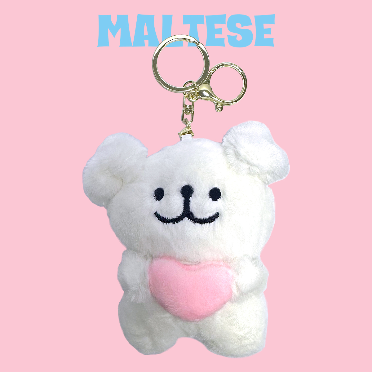 モルチーズとレトリーバ ぬいぐるみ キーホルダー Maltede & Retriever