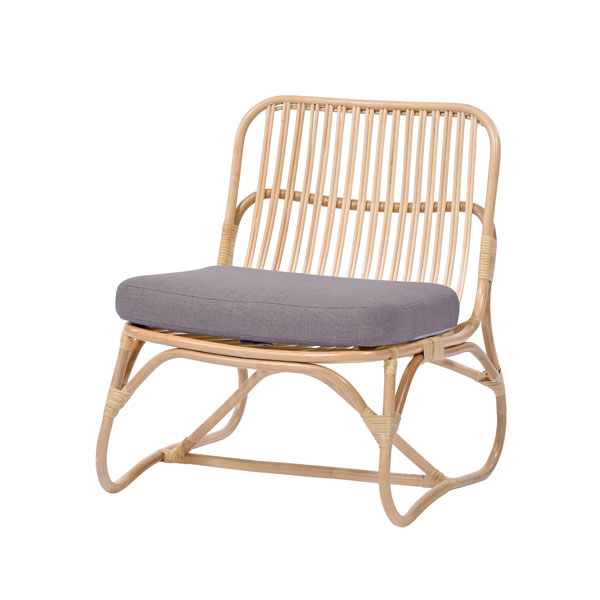 2脚セット ラタン ローチェア 1人掛け ダイニングチェア SET2-C303ND