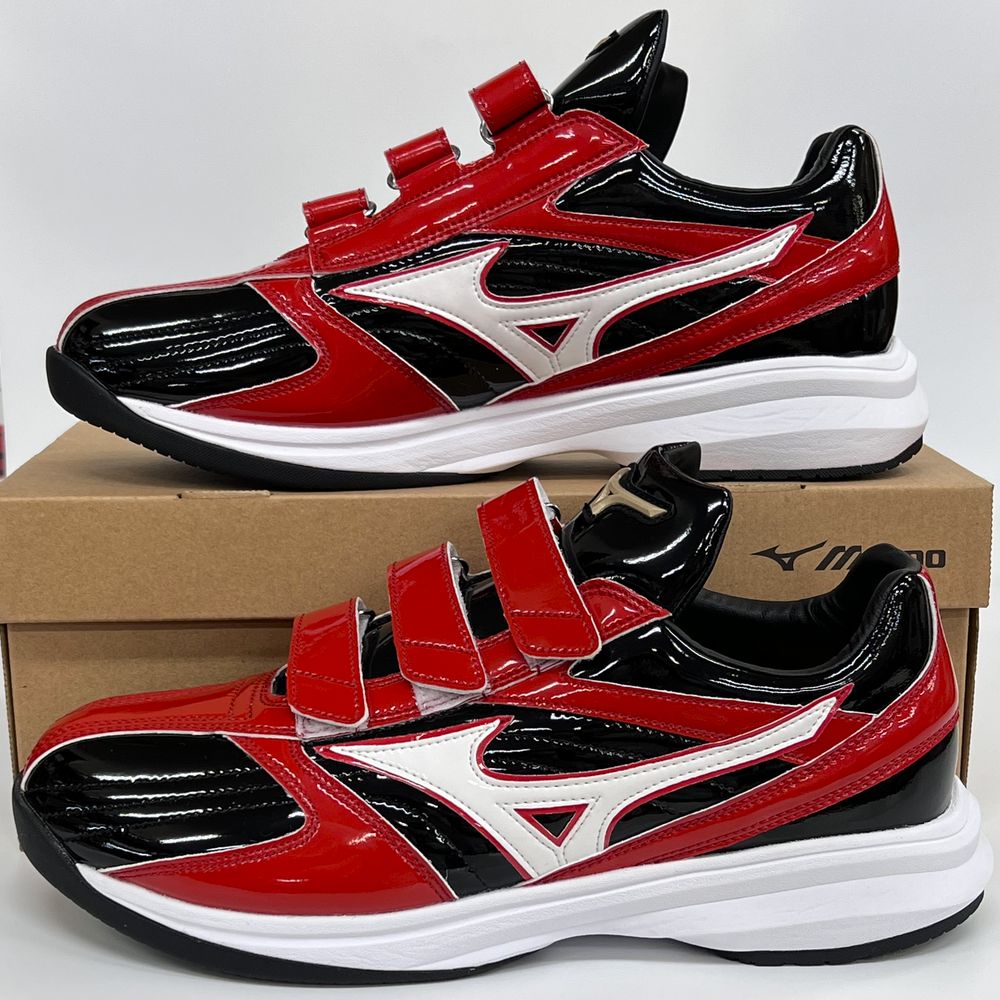 MIZUNO（ミズノ） 【サイズ交換送料無料】ブラック×レッド 野球