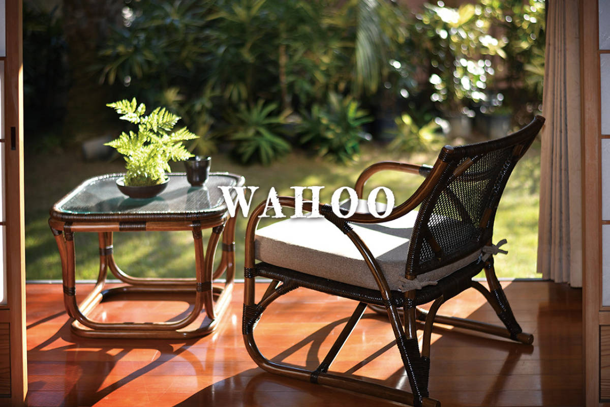 籐 ロッキングチェア ラタン家具 WAHOO 座面高42cm （ 椅子 ロッキング