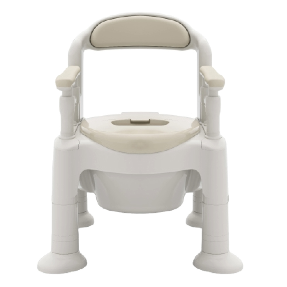 アロン化成 ポータブルトイレ 標準便座 キャスター付 介護用 ちびくま