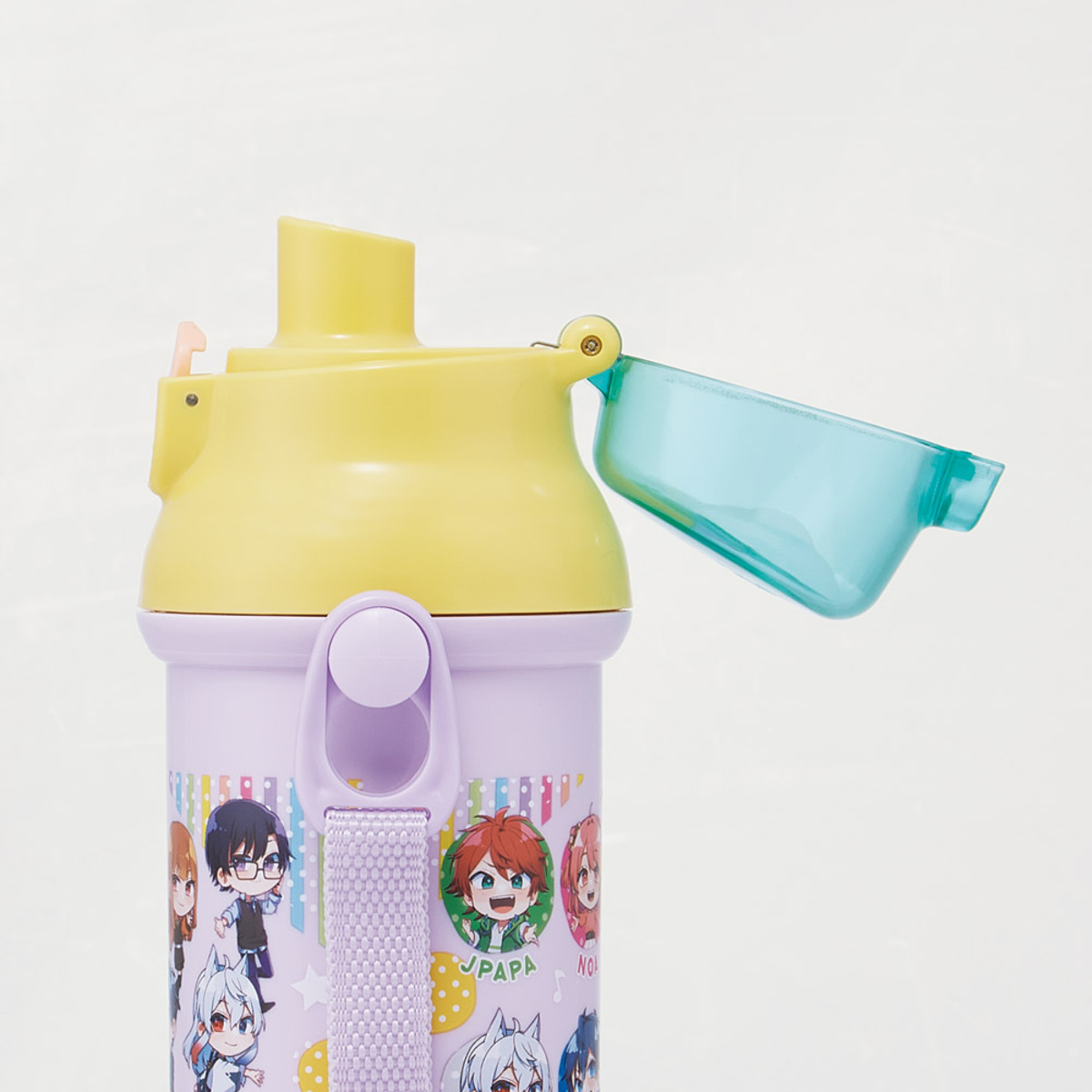 スケーター 水筒 480ml 抗菌直飲プラボトル カラフルピーチ25