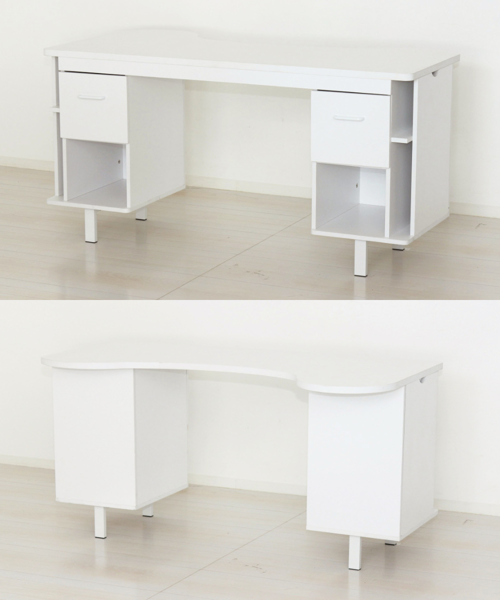 クロシオ ネイルデスク 幅140cm 引き出し付き （ ネイル ネイル