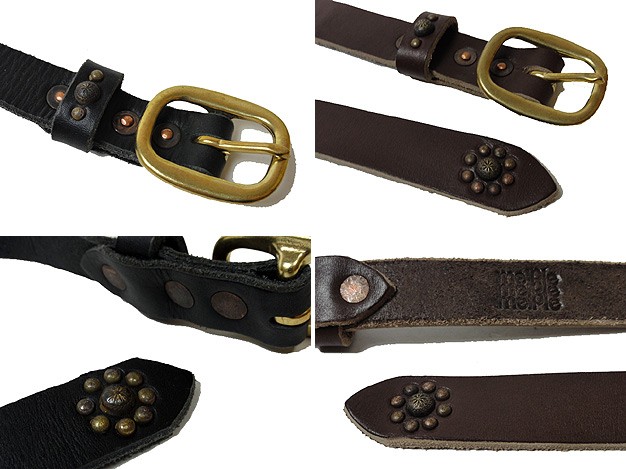 melple メイプル レザー スタッズ ベルト MADE IN USA STUDS BELT