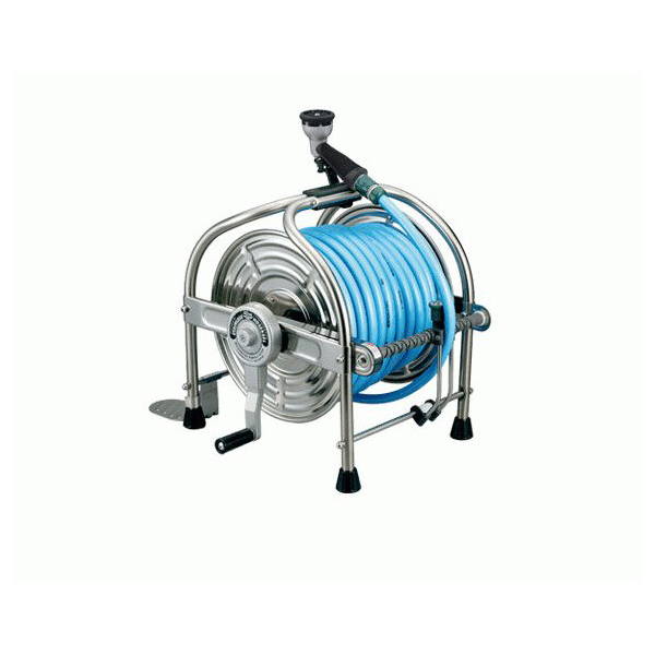 ハタヤ(/A) ステンレスホースリール40m耐圧ホース レバーノズル付 SLA