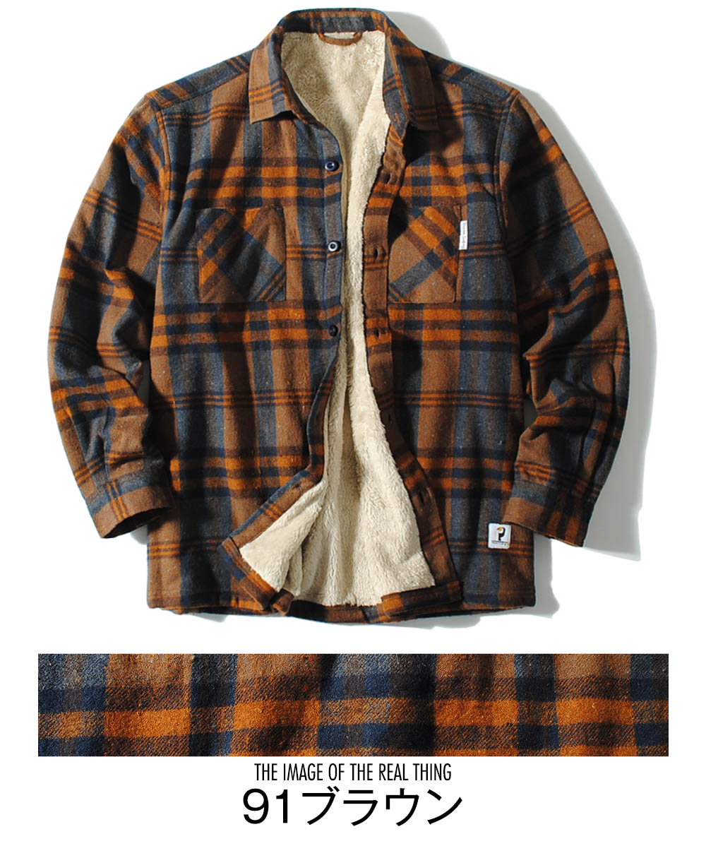 sudo スード 裏起毛 チェックシャツJK sudo スード 裏起毛 チェック