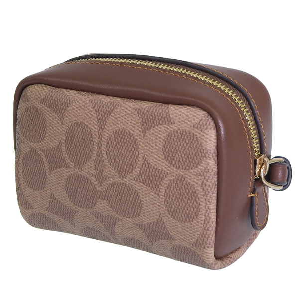 コーチ ポーチ レディース アウトレット リストレット カーキブラウン