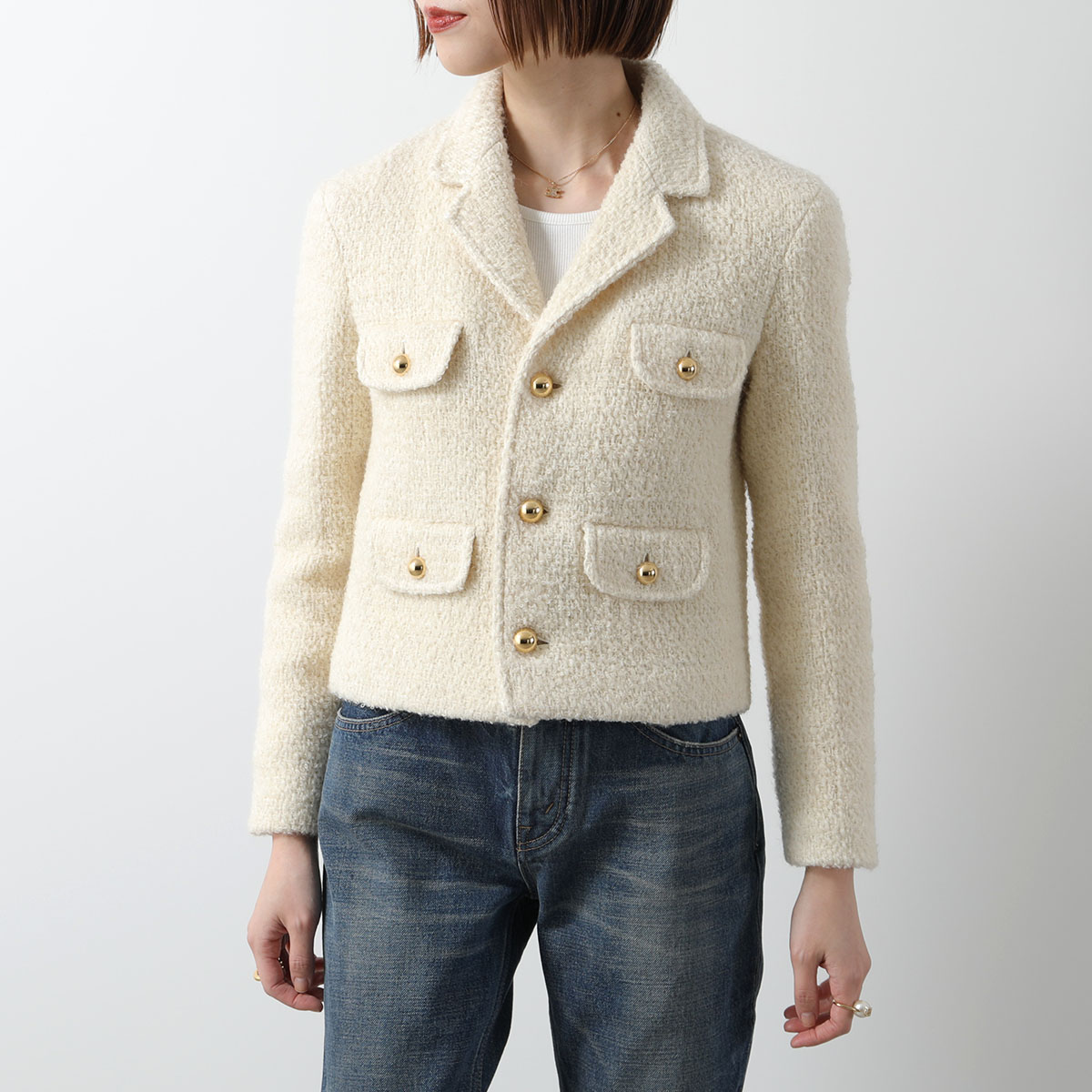 CELINE（セリーヌ） ツイードジャケット 2V34W227V.01VA レディース