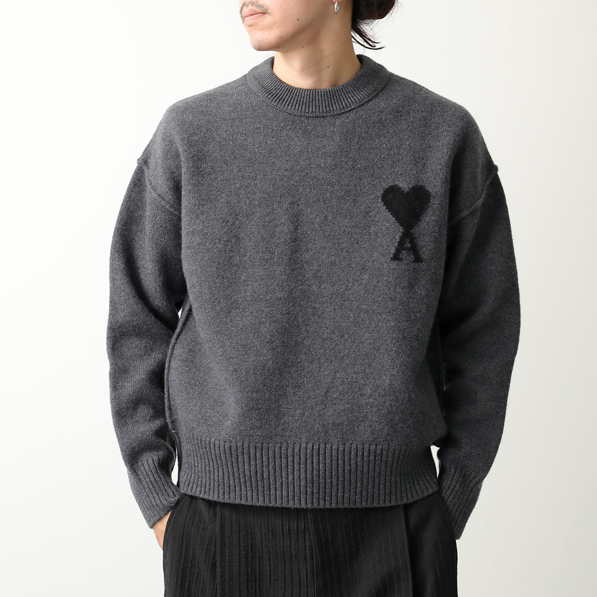 AMI Alexandre Mattiussi ami paris アミパリス ニット UKS838 018