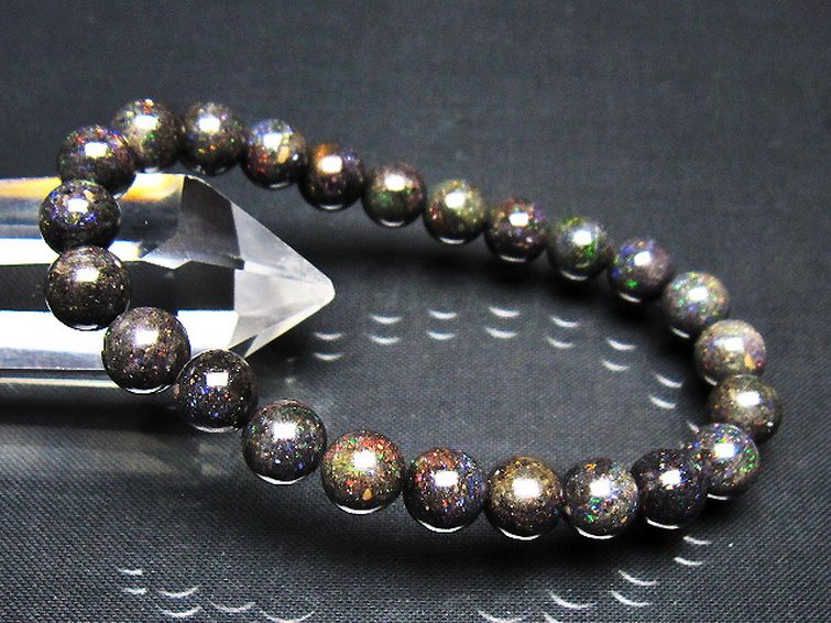 ブラックオパール ブレスレット 8mm [t249-4932]